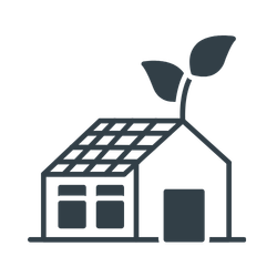 green eco building icon